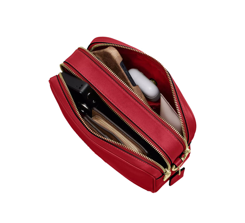 Coach Women's Carey Crossbody Bag Gold/Poppy