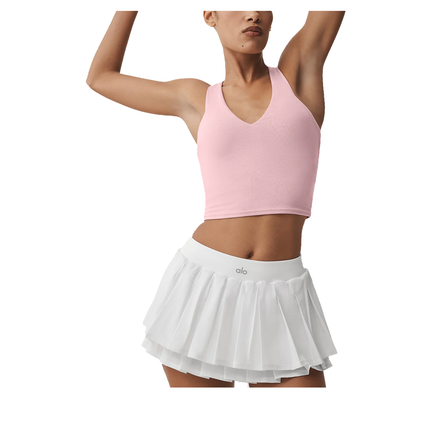 alo Women's Airbrush Real Bra Tank Vintage Pink