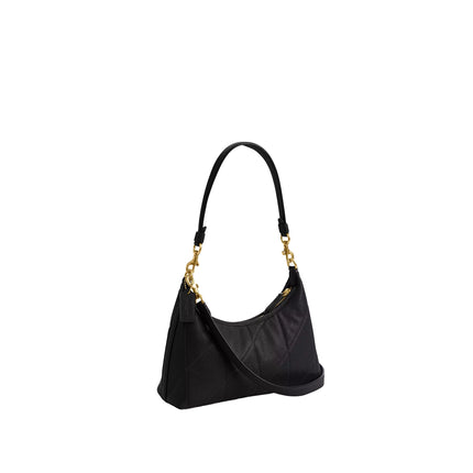 Coach Women's Juliet Shoulder Bag 25 With Quilting Brass/Black
