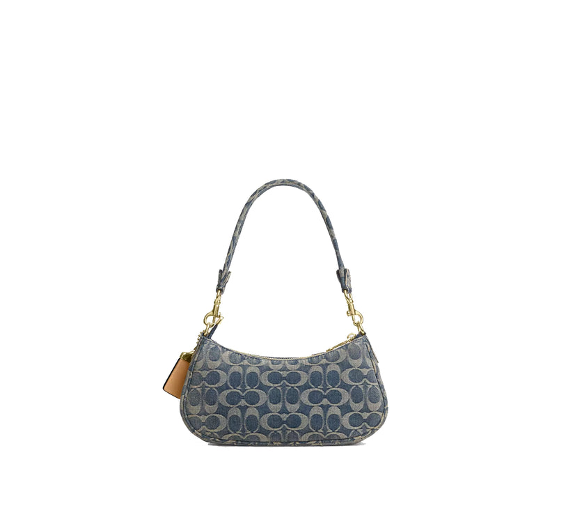 Coach Women's Ashton Bag In Signature Regenerative Cotton Denim Gold/Denim