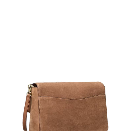 Michael Kors Women's Kacey Large Convertible Crossbody Bag Luggage/Gold