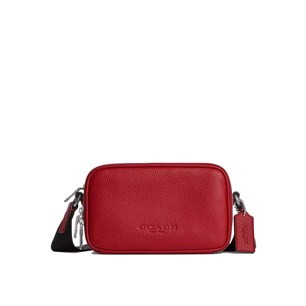 Coach Unisex Colton Crossbody Bag 19 Silver/Poppy