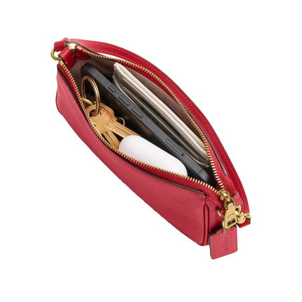 Coach Women's Plaza Bag 18 Brass/Scarlet