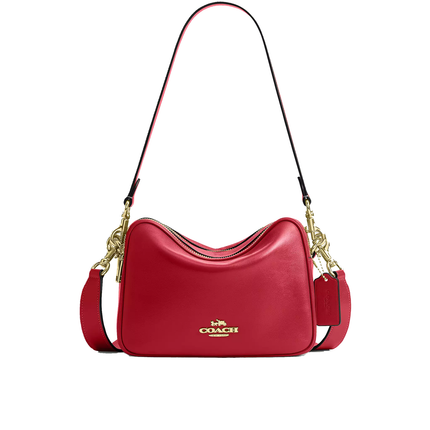 Coach Women's Carey Crossbody Bag Gold/Poppy