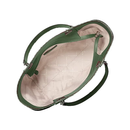 Michael Kors Women's Jet Set Large Signature Logo Shoulder Bag Amazon Green