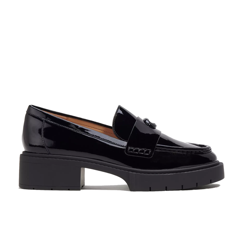 Coach Women's Leah Loafer Black Patent