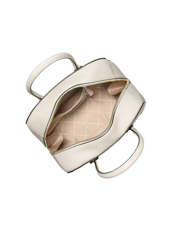 Michael Kors Women's Ashton Medium Satchel Bag Light Cream/Gold