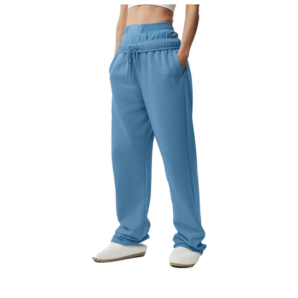 alo Women's Accolade Straight Leg Sweatpant California Blue