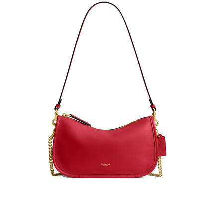 Coach Women's Waverly Bag Brass/Scarlet