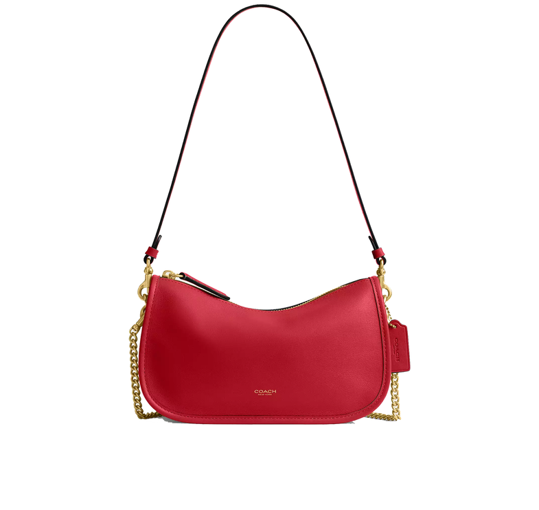 Coach Women's Waverly Bag Brass/Scarlet