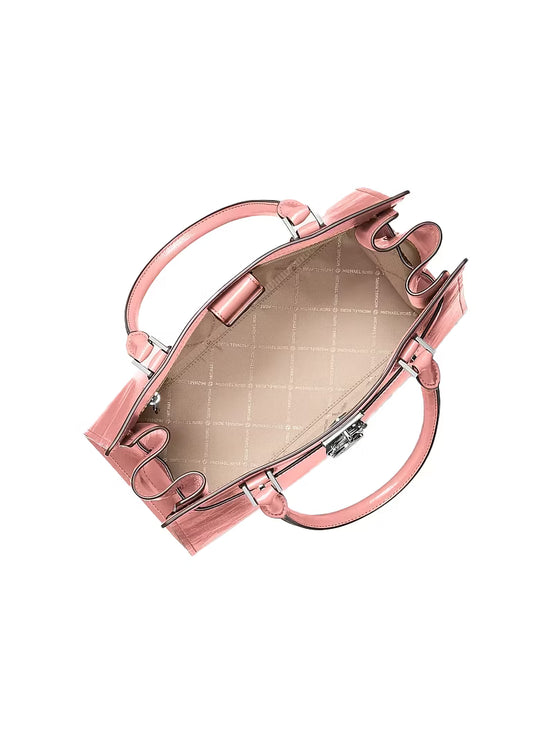 Michael Kors Women's Landon Medium Satchel Bag Sunset Rose