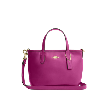 Coach Women's City Mini Tote Bag Gold/Magenta