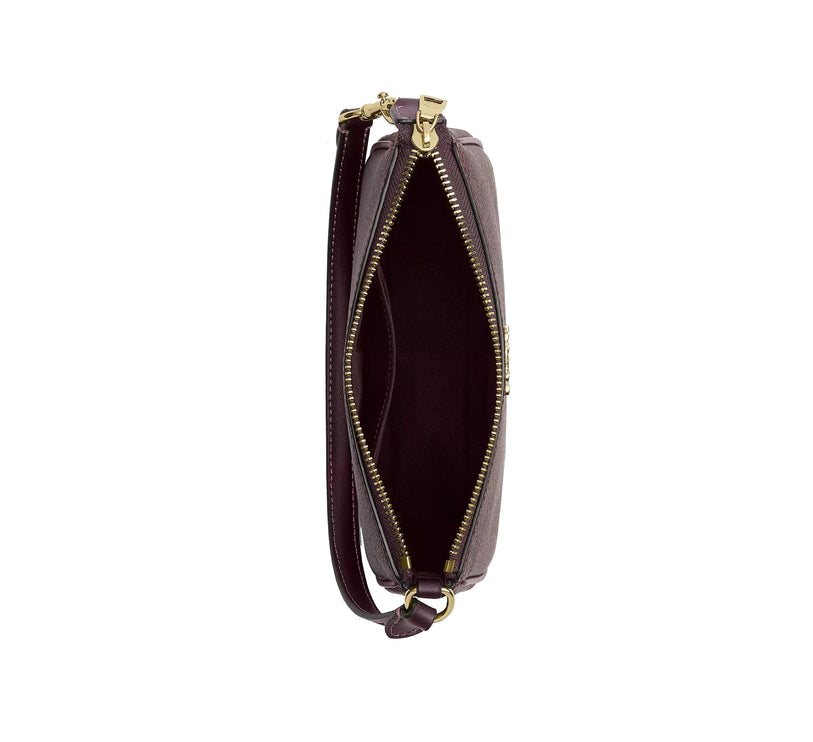 Coach Women's Nolita 19 In Signature Canvas Gold/Black Currant