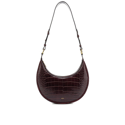 JW PEI Women's Carly Saddle Bag Brown Croc