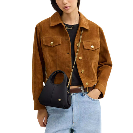 Coach Women's Lana Shoulder Bag 19 Brass/Black