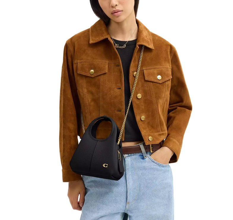 Coach Women's Lana Shoulder Bag 19 Brass/Black