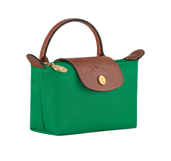 Longchamp Women's Le Pliage Original Pouch With Handle Green