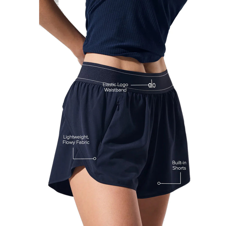 alo Women's Match Point Short Navy
