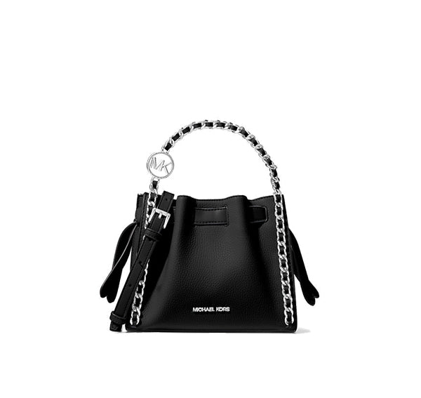 Michael Kors Women's Mina Small Chain Crossbody Bag Black