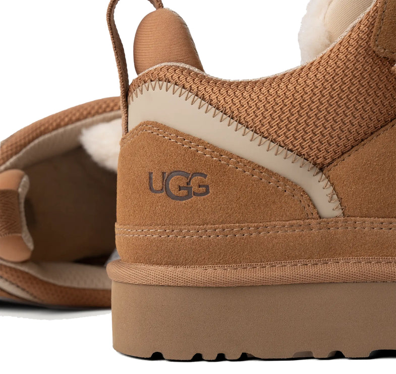 UGG Lowmel kadın sneaker, kahverengi (chestnut) süet