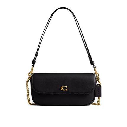Coach Women's Brook Flap Chain Bag Brass/Black