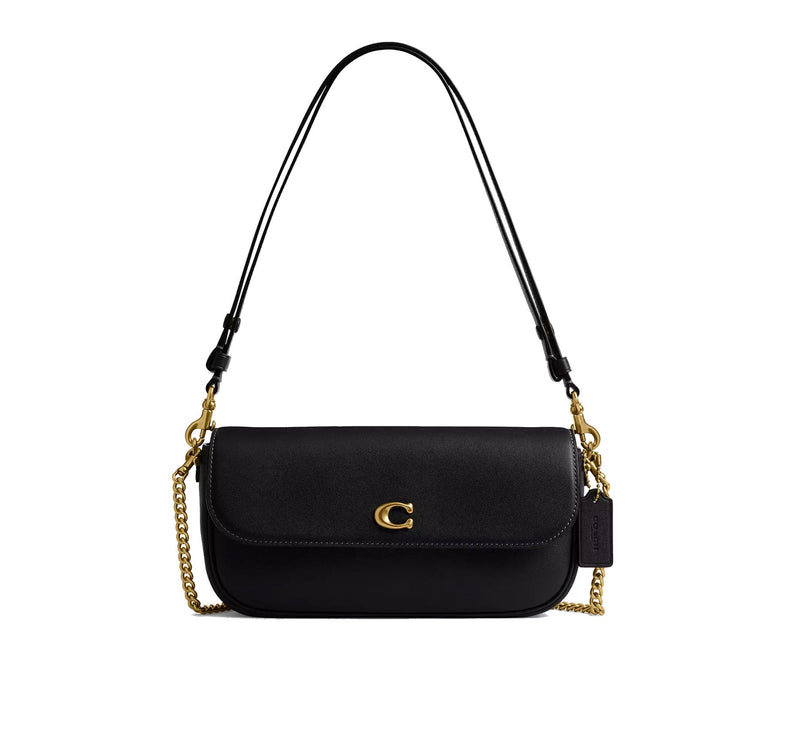 Coach Women's Brook Flap Chain Bag Brass/Black