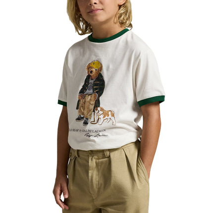 Polo Ralph Lauren Boy's Polo Bear Cotton Ringer Tee Multi
