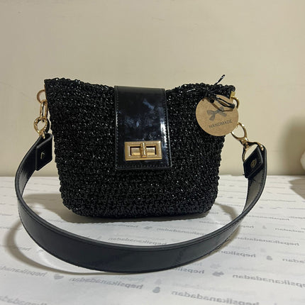 Sienna D’or Noir Lumière Handwoven Black - Hemen Kargoda