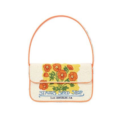 STAUD Women's Tommy Beaded Bag California Poppy