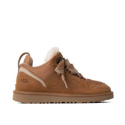 UGG Lowmel çocuk sneaker, kahverengi (chestnut) süet