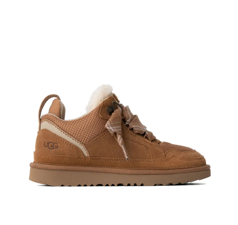 UGG Lowmel çocuk sneaker, kahverengi (chestnut) süet