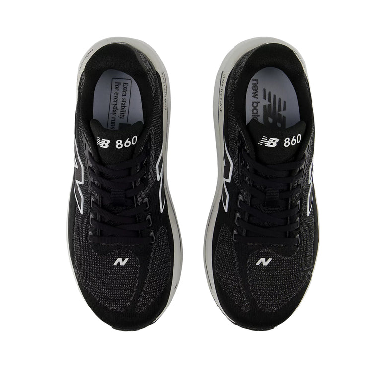 New Balance Women's Fresh Foam X 860v15 Black with White W8604NE