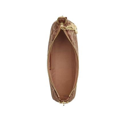 Coach Women's Emeilia Shoulder Bag In Signature Chenille Gold/Light Khaki/Vintage Brown