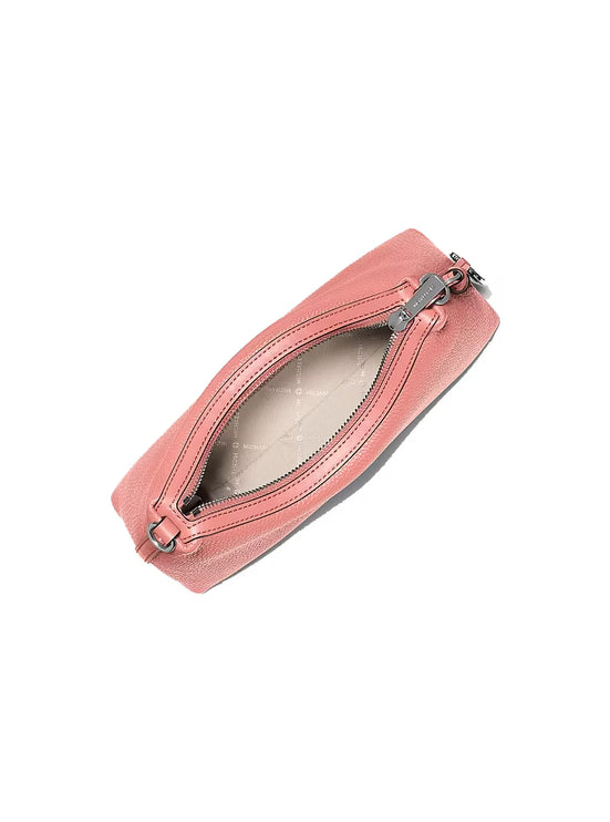 Michael Kors Women's Sammy Small Pebbled Leather Convertible Crossbody Bag Sunset Rose