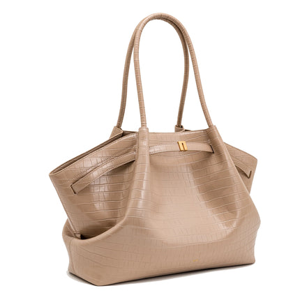 JW PEI Women's Hana Large Tote Bag - Elephant Grey Croc