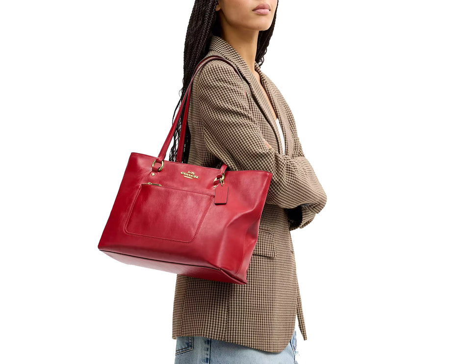 Coach Women's Station Tote Bag Gold/Poppy