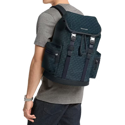Michael Kors Unisex Cooper Logo Backpack Admiral/Pale Blue