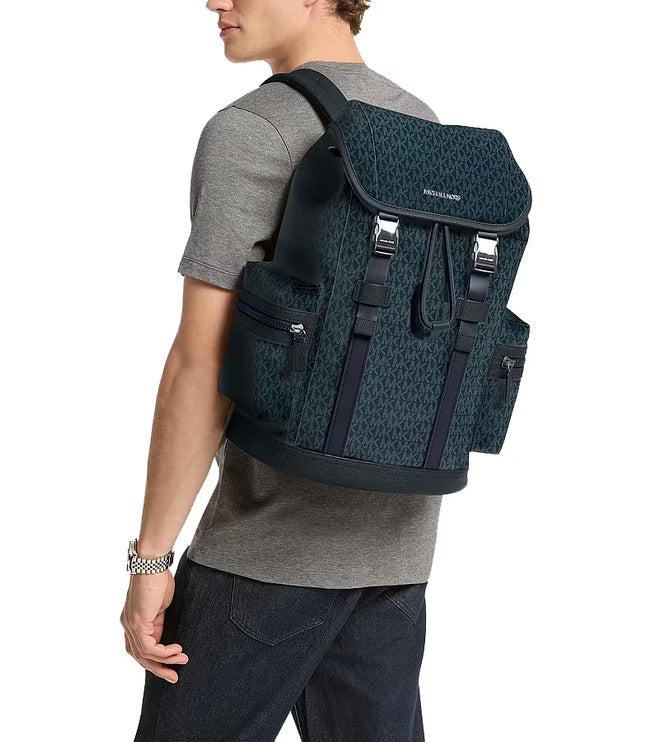 Michael Kors Unisex Cooper Logo Backpack Admiral/Pale Blue
