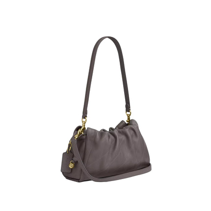 Coach Women's Faye Shoulder Bag With Quilting Gold/Slate