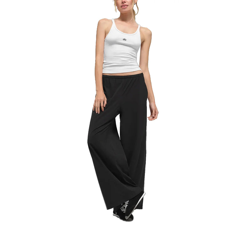 alo Women's Breezy Wide Leg Pant (Regular) Black