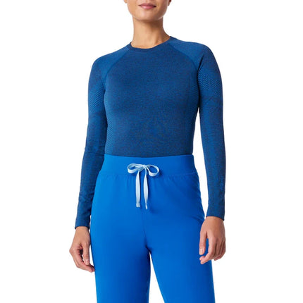 FIGS Women's Salta Seamless Longsleeve Underscrub Royal Blue