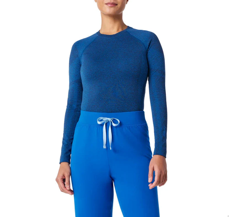 FIGS Women's Salta Seamless Longsleeve Underscrub Royal Blue