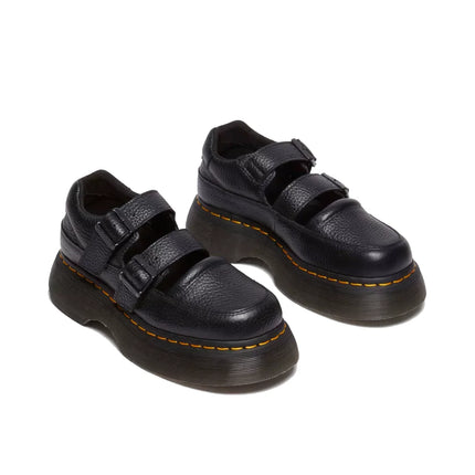 Dr. Martens Women's Buzz Milled Nappa Leather Mary Jane Shoes Black