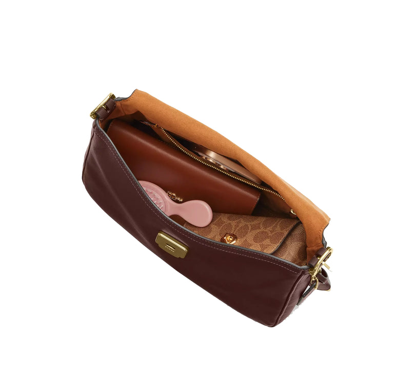 Coach Women's Etta Flap Bag Gold/Maple