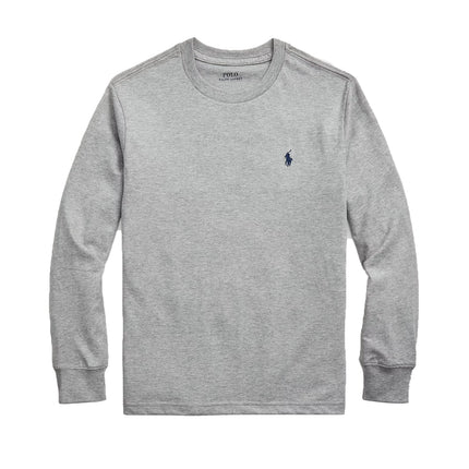 Polo Ralph Lauren Boy's Cotton Jersey Long-Sleeve Tee Andover Heather