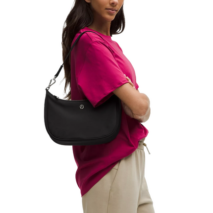 lululemon Unisex City Essentials Small Shoulder Bag Black/Gold