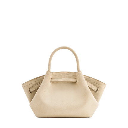 JW PEI Women's Hana Mini Faux Suede Tote Bag Off White/Gold