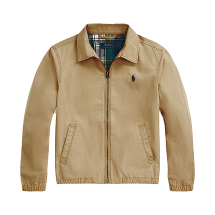 Polo Ralph Lauren Boy's The Bayport Cotton Poplin Jacket Cafe Tan