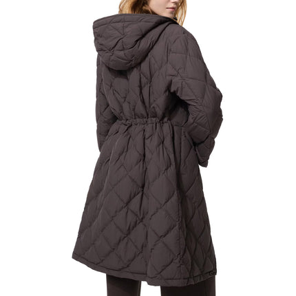 Uniqlo Women's Pufftech Long Coat 39 Dark Brown