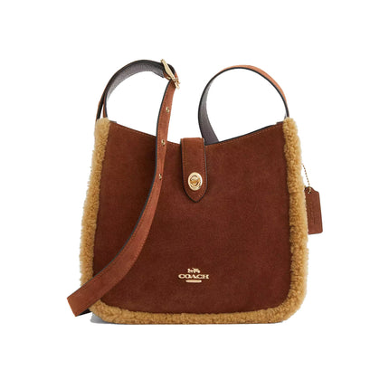 Coach Women's Hadley Convertible Crossbody Bag Gold/Vintage Brown Multi